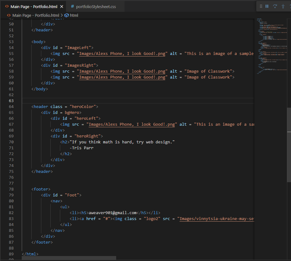 Image of this code to go along with quote